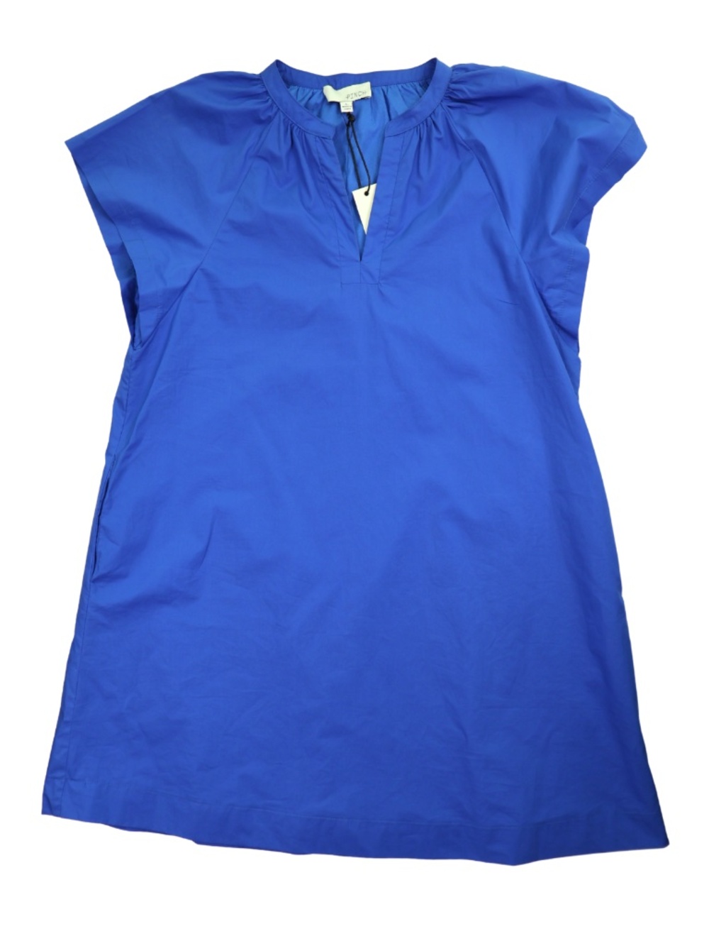 PINCH Royal Blue Cotton Shift Dress Pockets NWT Size Large